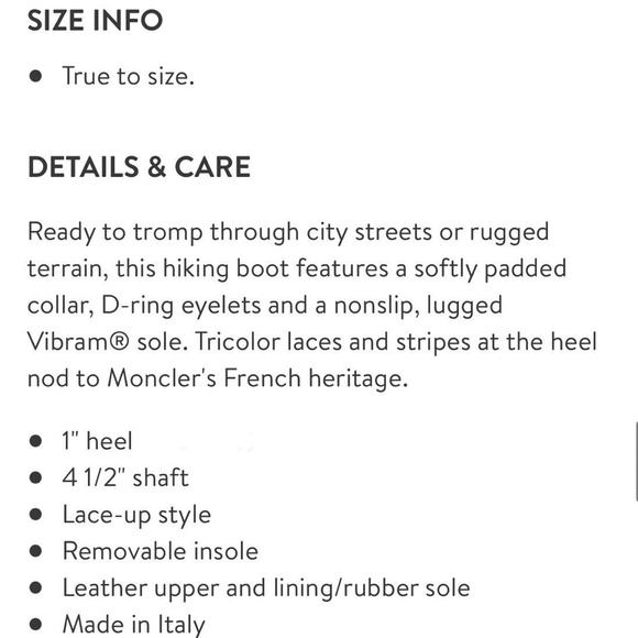 MONCLER Blanche Ankle Hiking Winter Boots Velvet Black Leather Women’s Size 41 - Picture 4 of 10